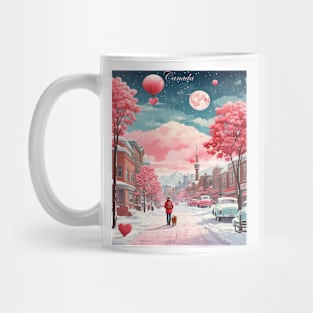 Canada Toronto Valentine's Day Vintage Retro Balloons Mug